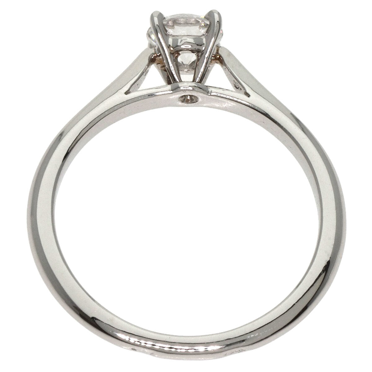 Cartier   Ring Solitaire Diamond # 45 Platinum