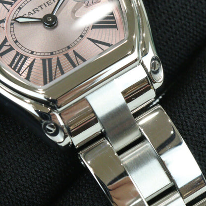 Cartier Mini Roadster W62017V3 Pink Case: 32.3Mm Ladies Used Watch #11421