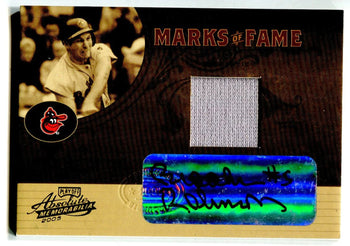 Brooks Robinson 2005 Marks Of Fame Autographed Baseball Card