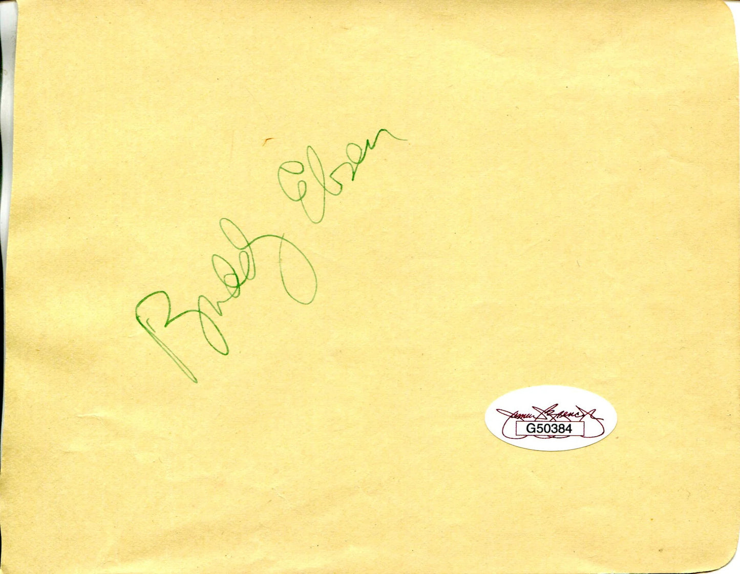 Buddy Ebsen Autographed Album Page (Jsa)