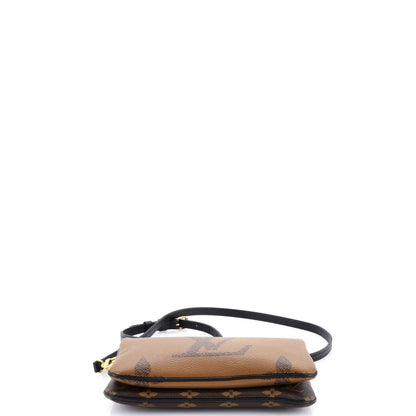 Louis Vuitton Double Zip Pochette Reverse Monogram Giant