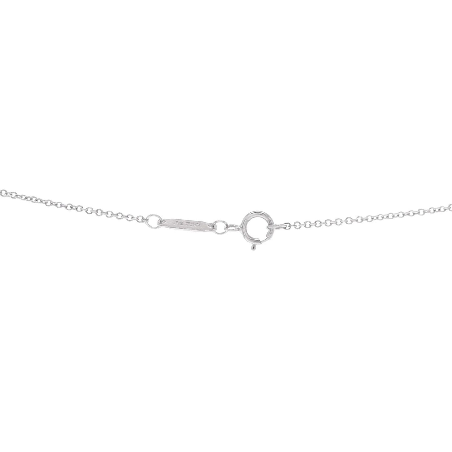 Tiffany & Co. Ampersand Pendant Necklace 18K White Gold With Diamonds