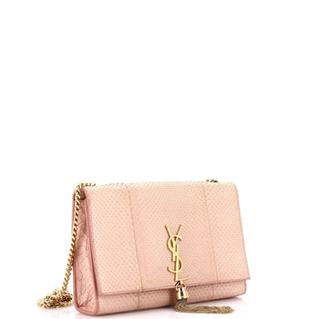 Saint Laurent Classic Monogram Tassel Crossbody Bag Python Medium