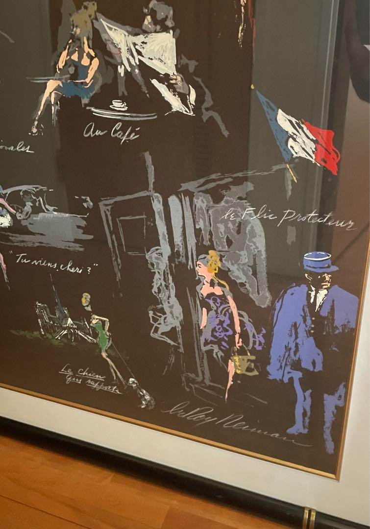 Leroy Neiman "Prostitue Franaise" Paris Night Silkscreen 208/300 Signed Sheet