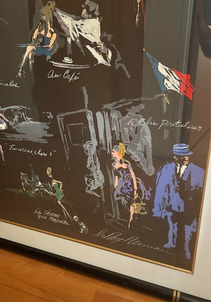 Leroy Neiman "Prostitue Franaise" Paris Night Silkscreen 208/300 Signed Sheet