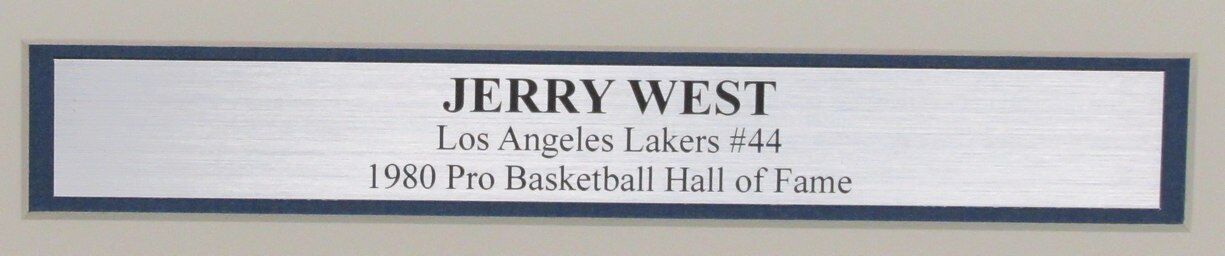 Jerry West Autographed Los Angeles Lakers 16X20