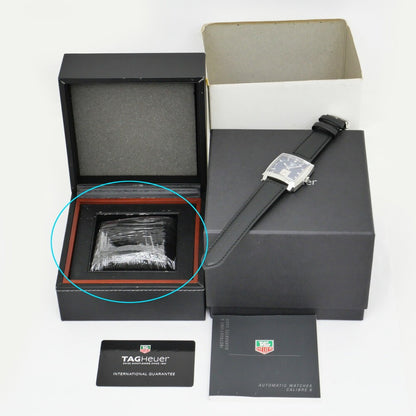 Tag Heuer Monaco Date Ww2111 Blue Case Size ( ) 37Mm Men'S Used Watch #7107