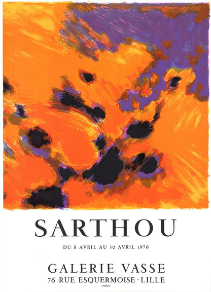Maurice-Elie Sarthou Galerie Vasse " Lithograph Contemporary Ora