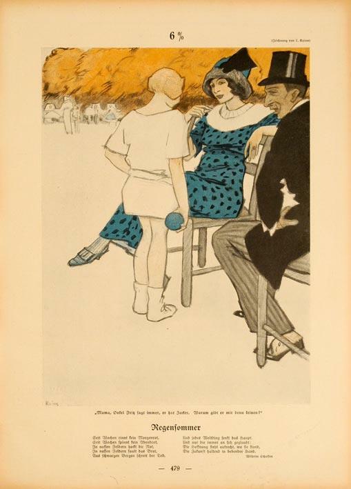 Simplicissimus 1913 By Kainer 6 % On Linen Original