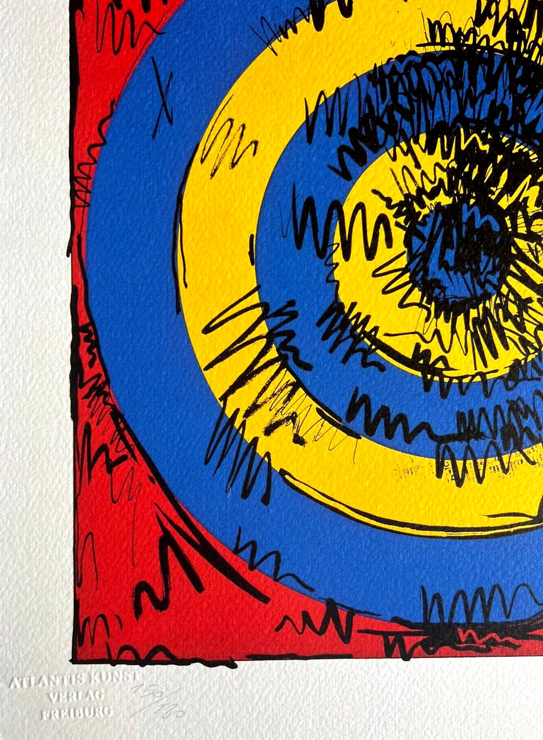 Jasper Johns Lithograph Coa Signed Op Numbered Limited Edition In 180Es