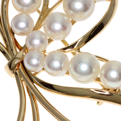 Mikimoto Pearl Pearl Brooch K14 Yellow Gold
