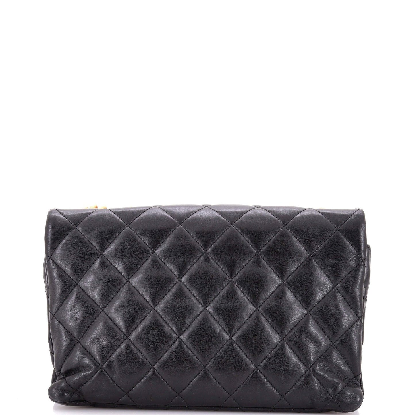 Chanel All Slide Long Flap Bag Quilted Lambskin Medium