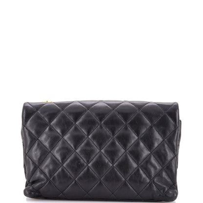 Chanel All Slide Long Flap Bag Quilted Lambskin Medium