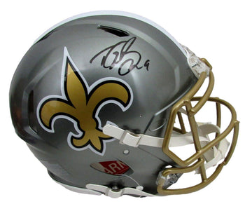 Drew Brees Autographed Full Size Flash Authentic