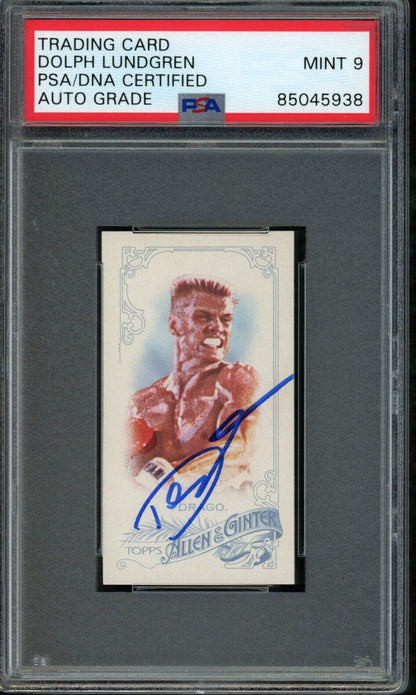 Dolph Lundgren Autographed 2015 Topps Allen