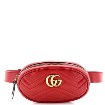 Gucci Gg Marmont Belt Bag Matelasse Leather