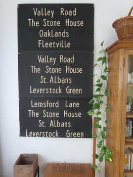 Vintage Uk Bus Roll Sign Linen Canvas Industrial Antique Original 60S Rare