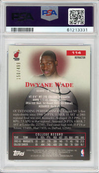 Dwyane Wade 2003 Topps Pristine Refractor Card (Psa Nm-Mt 8)