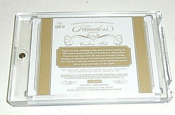 Carlton Fisk 2018 Flawless Game Used Dual Jersey
