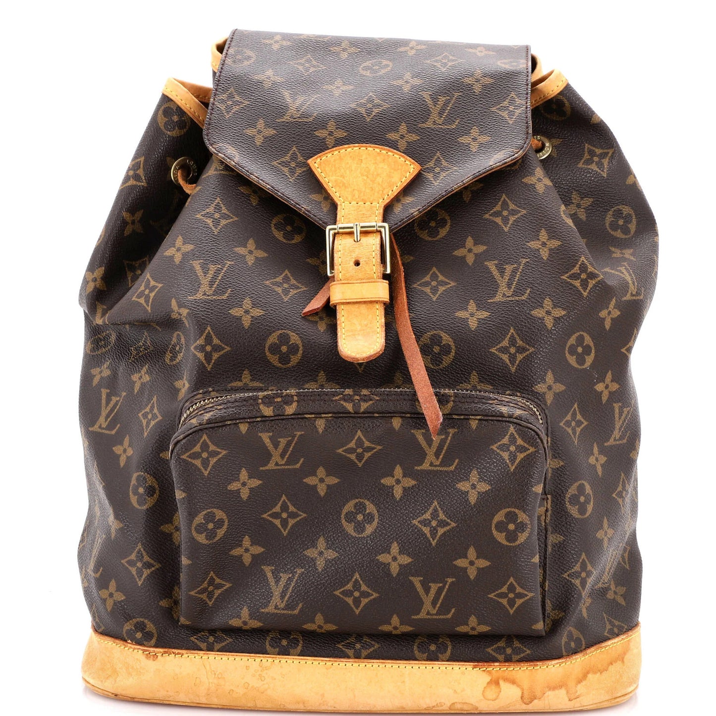 Louis Vuitton Vintage Montsouris Backpack Monogram Canvas Gm