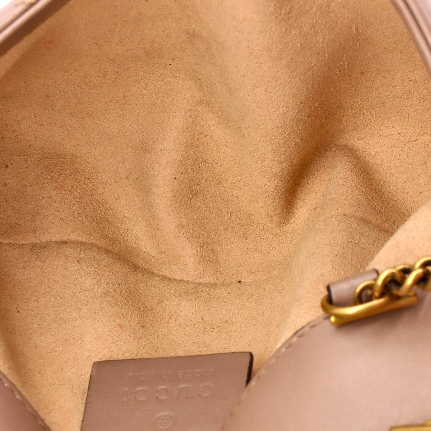 Mini Gucci GG Marmont Flap Bag Matelasse Leather