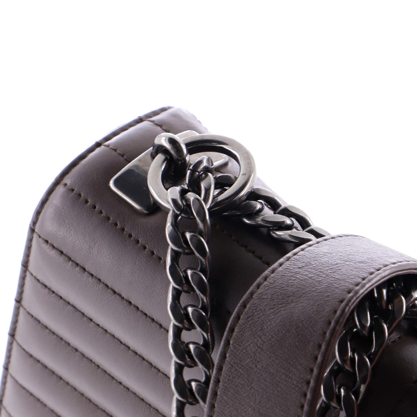 Prada Chain Flap Shoulder Bag Diagramme Quilted Leather Medium