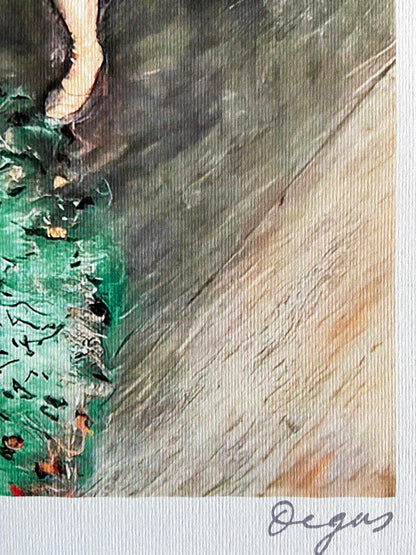 Edgar Degas Lithograph Coa Signed Numbered 180 Certified Stamp