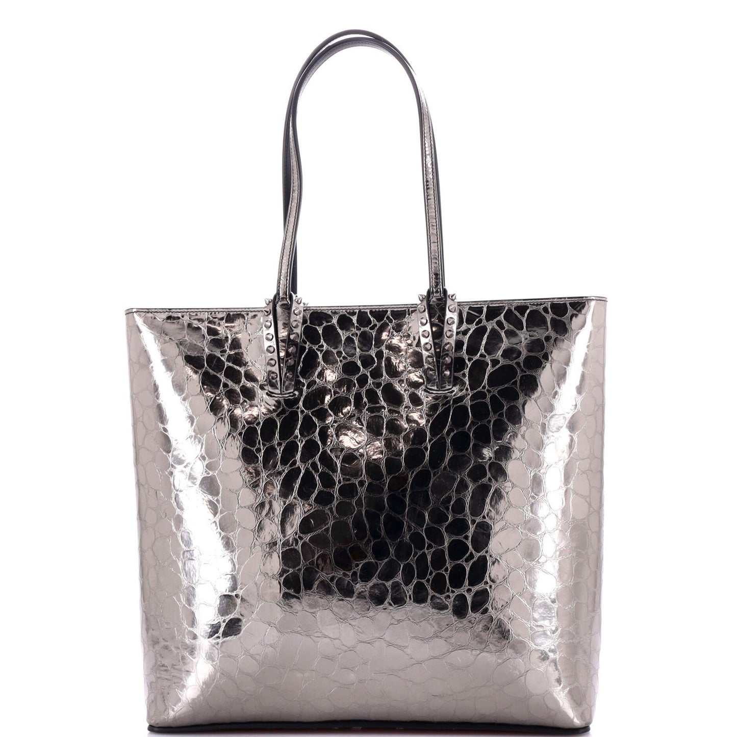 Christian Louboutin Cabata North South Zipped Tote Crocodile Embossed Leather