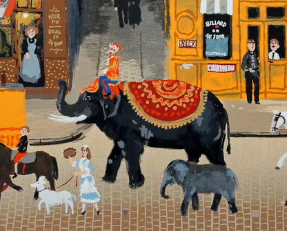 Circus March by Michel Delacroix Signed Silkscreen Print