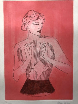 Man Ray Etching Coa Hand Signed Limited Edition