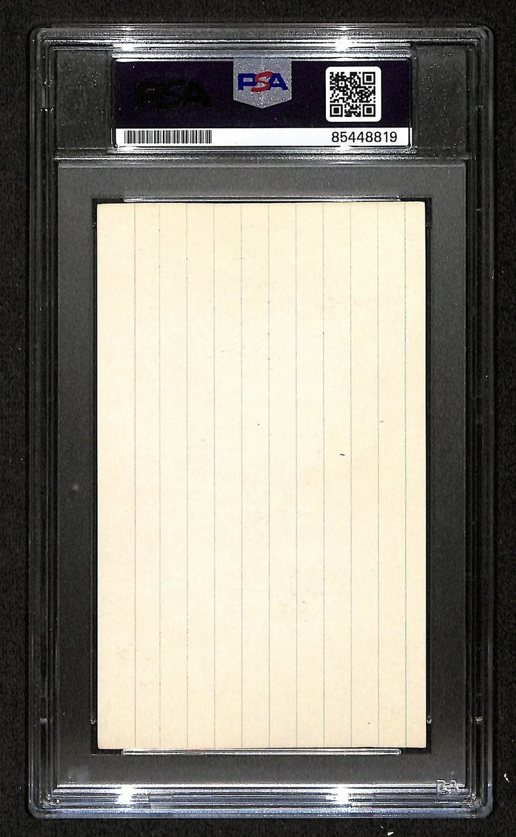 Gil Hodges Hof Dodgers Signed/Auto 3X5 Index Card