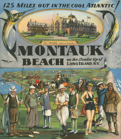John Jr. Held Montauk Beach " Offset Lithograph