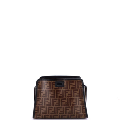 Fendi Peekaboo Defender Zucca Coated Canvas Small
