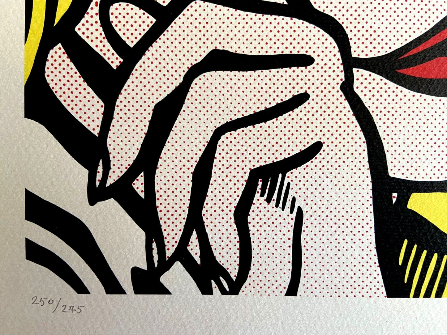 Roy Lichtenstein Lithograph Coa E Numerata A Mano Firmata Certificata