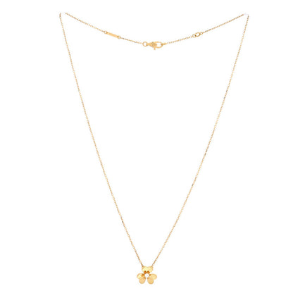 Van Cleef & Arpels Frivole Pendant Necklace 18K Yellow Gold And Diamond Mini
