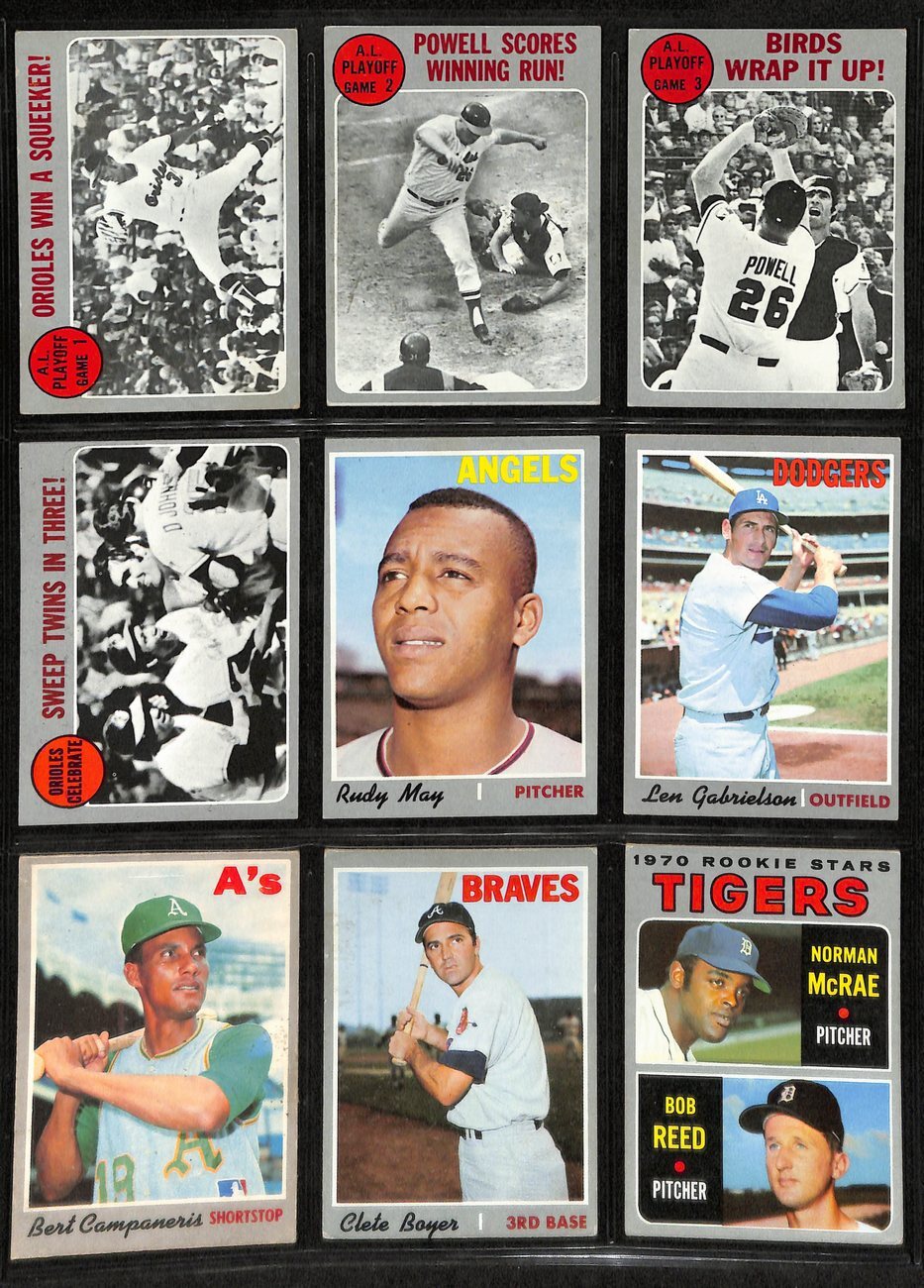 1970 Topps Baseball Card Complete Set (1-720)