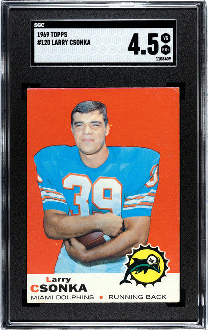 Larry Csonka 1969 Topps #120 Sgc 4.5
