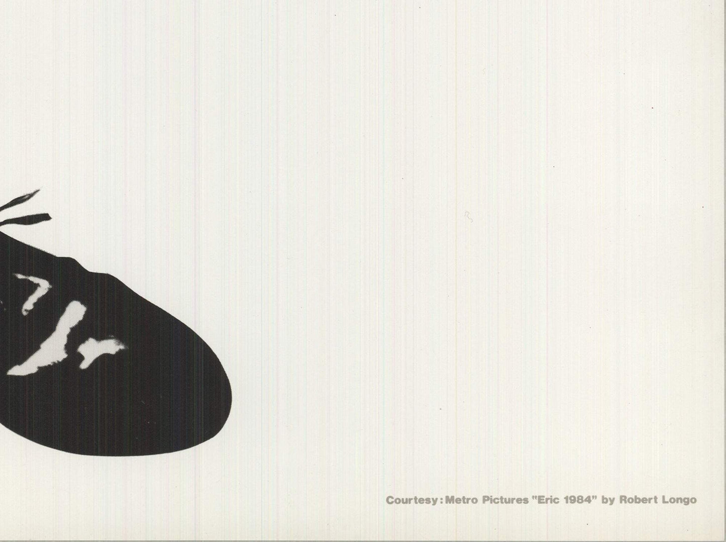 Robert Longo Eric " Offset Lithograph Contemporary Black &