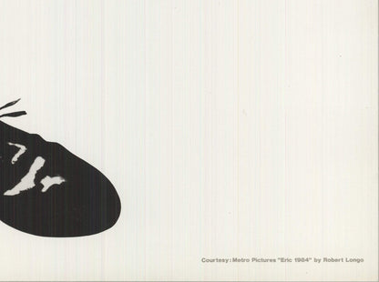 Robert Longo Eric " Offset Lithograph Contemporary Black &