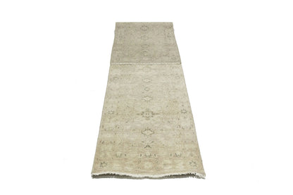 Transitional Oriental Runner Rug Muted Floral