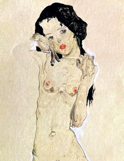 Egon Schiele (Lithograph Coa Signed Numbered In Pencil Limited)