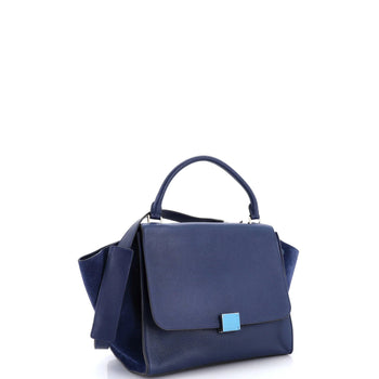Celine Trapeze Bag Leather With Suede Medium