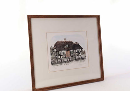 Laura Braun Original Limited Edition Print "My Country Home" Signed German Art