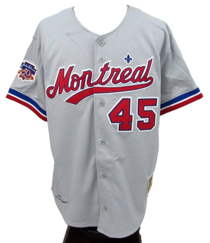 Pedro Martinez Hof Autographed Mitchell & Ness