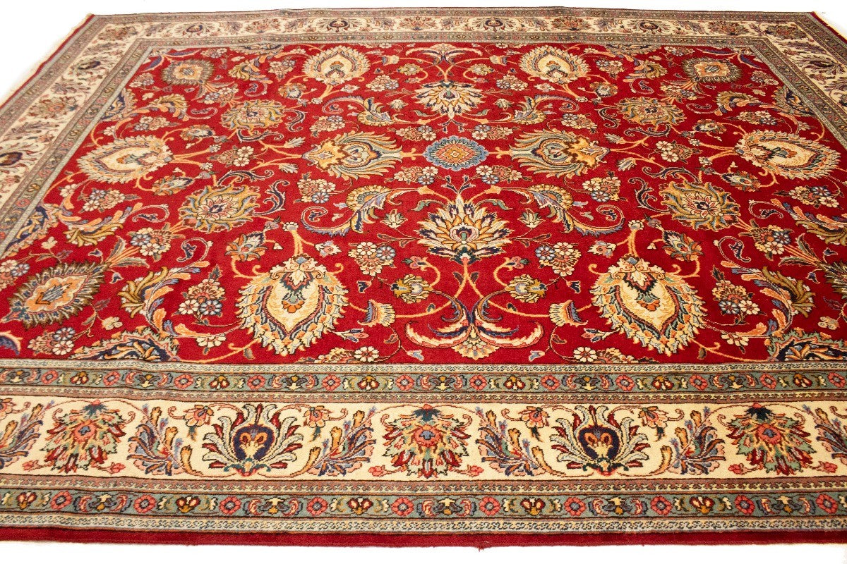 11'6X14'8 Handmade Semi-Antique Oriental Rug Palatial Size Classic Carpet