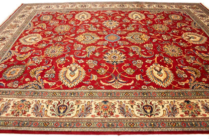 11'6X14'8 Handmade Semi-Antique Oriental Rug Palatial Size Classic Carpet