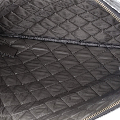 Chanel Boy O Case Clutch Quilted Calfskin Large