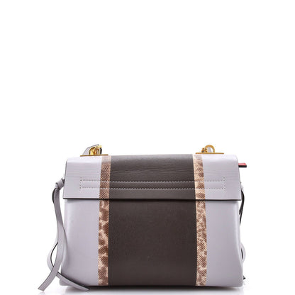 Valentino Garavani Vring Shoulder Bag Printed Leather Small