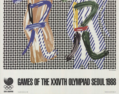 Roy Lichtenstein Games Of The Xxivth Olympiad Seoul " Offset Lithog