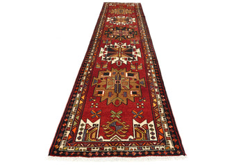 Wool Tribal Geometric Oriental Runner Rug